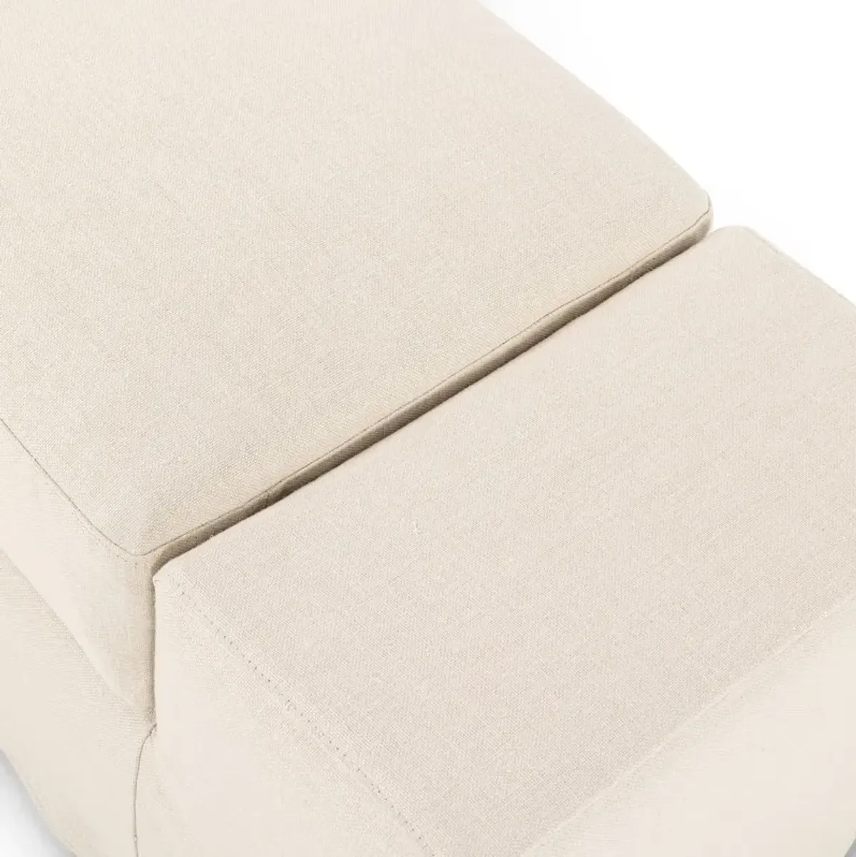 Wide Arm Slipcover Accent Bench