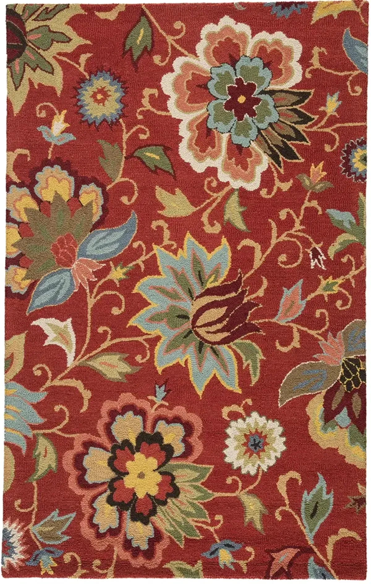 Hacienda Zamora Red 3'6" x 5'6" Rug