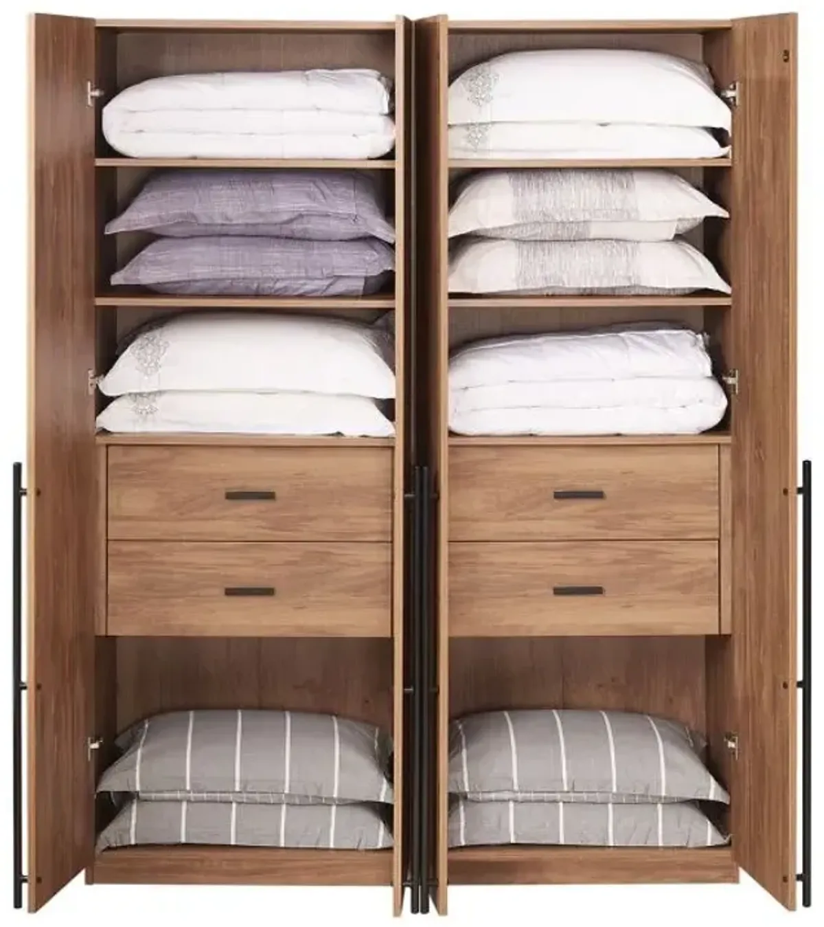 Lee Wardrobe 1.0 in Brown (Set of 2)