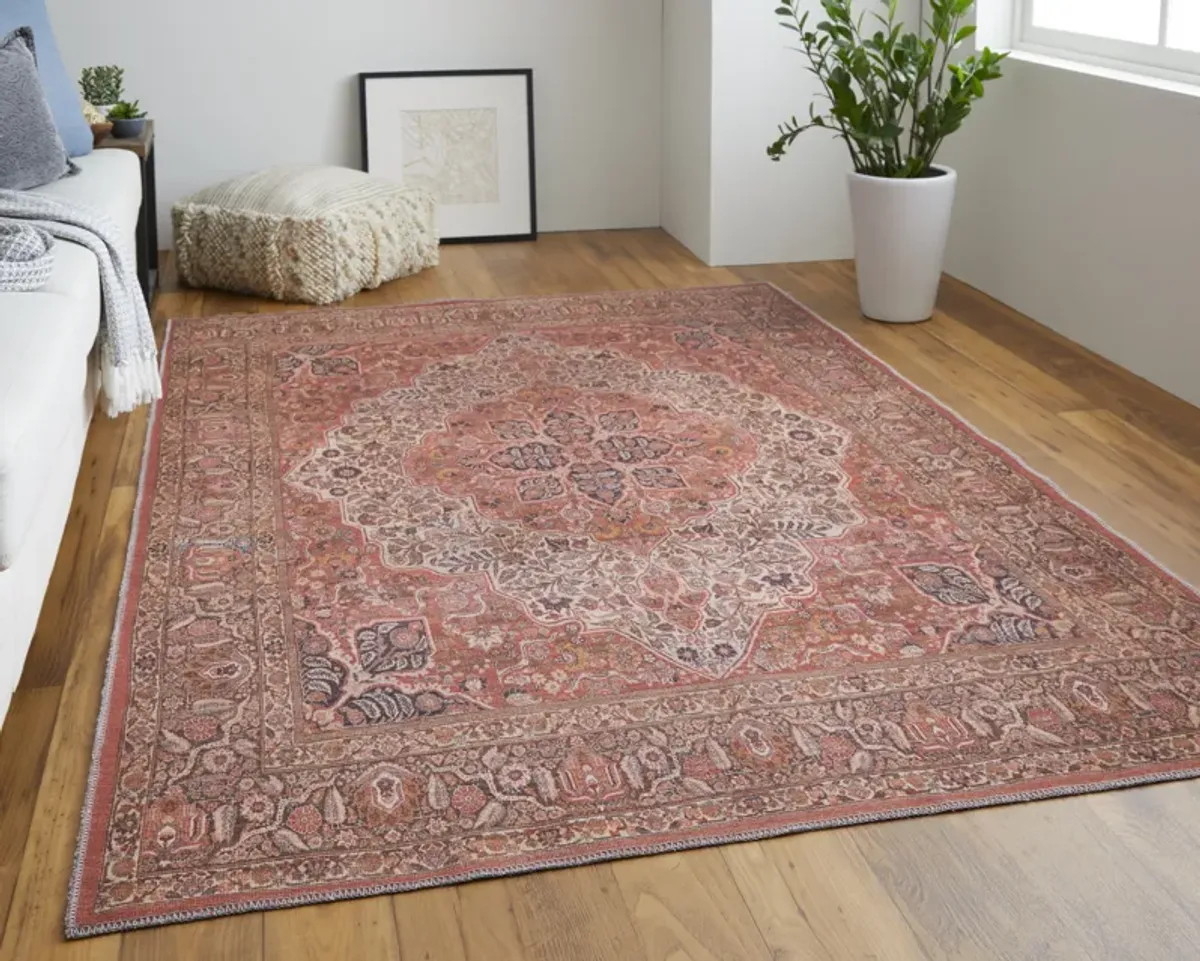 Rawlins 39HNF Red/Tan/Pink 5'3" x 7'6" Rug