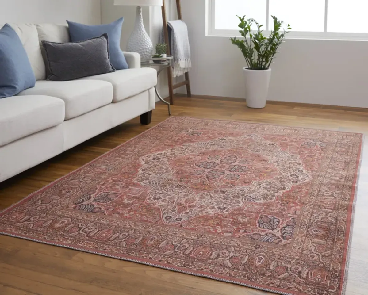 Rawlins 39HNF Red/Tan/Pink 5'3" x 7'6" Rug