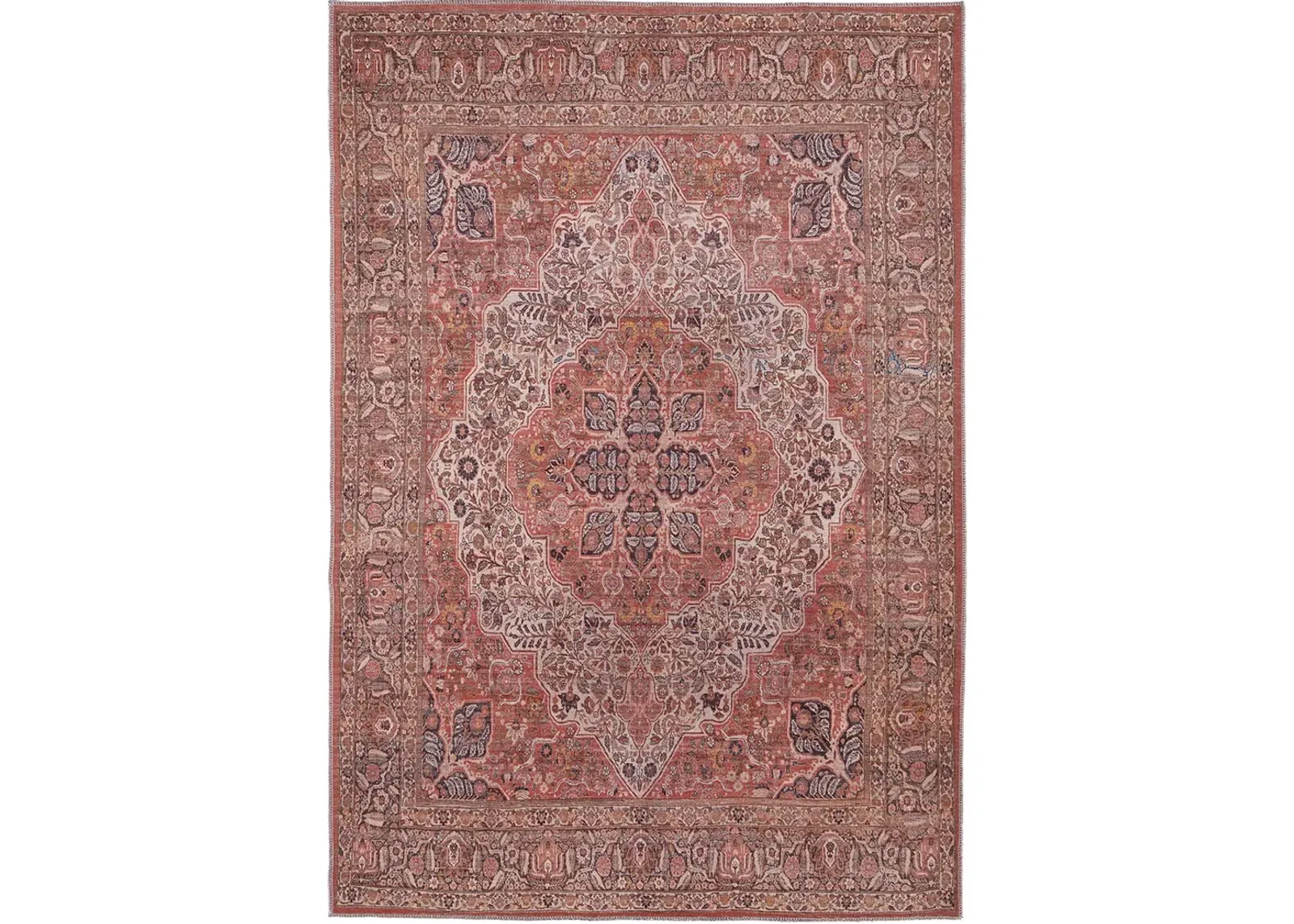 Rawlins 39HNF Red/Tan/Pink 5'3" x 7'6" Rug