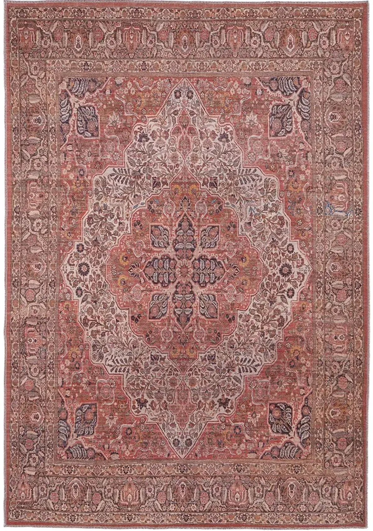 Rawlins 39HNF Red/Tan/Pink 5'3" x 7'6" Rug