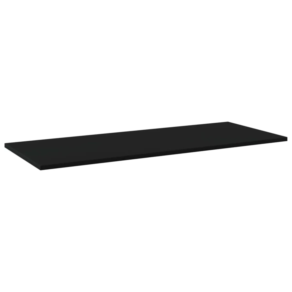 vidaXL Bookshelf Boards 4 pcs Black 39.4"x15.7"x0.6" Chipboard