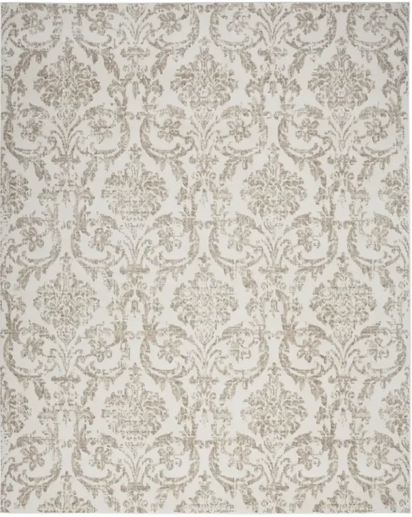 Jubilant JUB09 Ivory/Beige 5'3" x 7'3" Rug