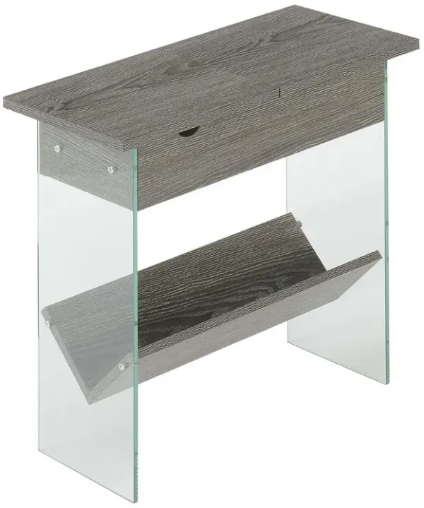 Convenience Concepts SoHo Electric Flip Top End Table