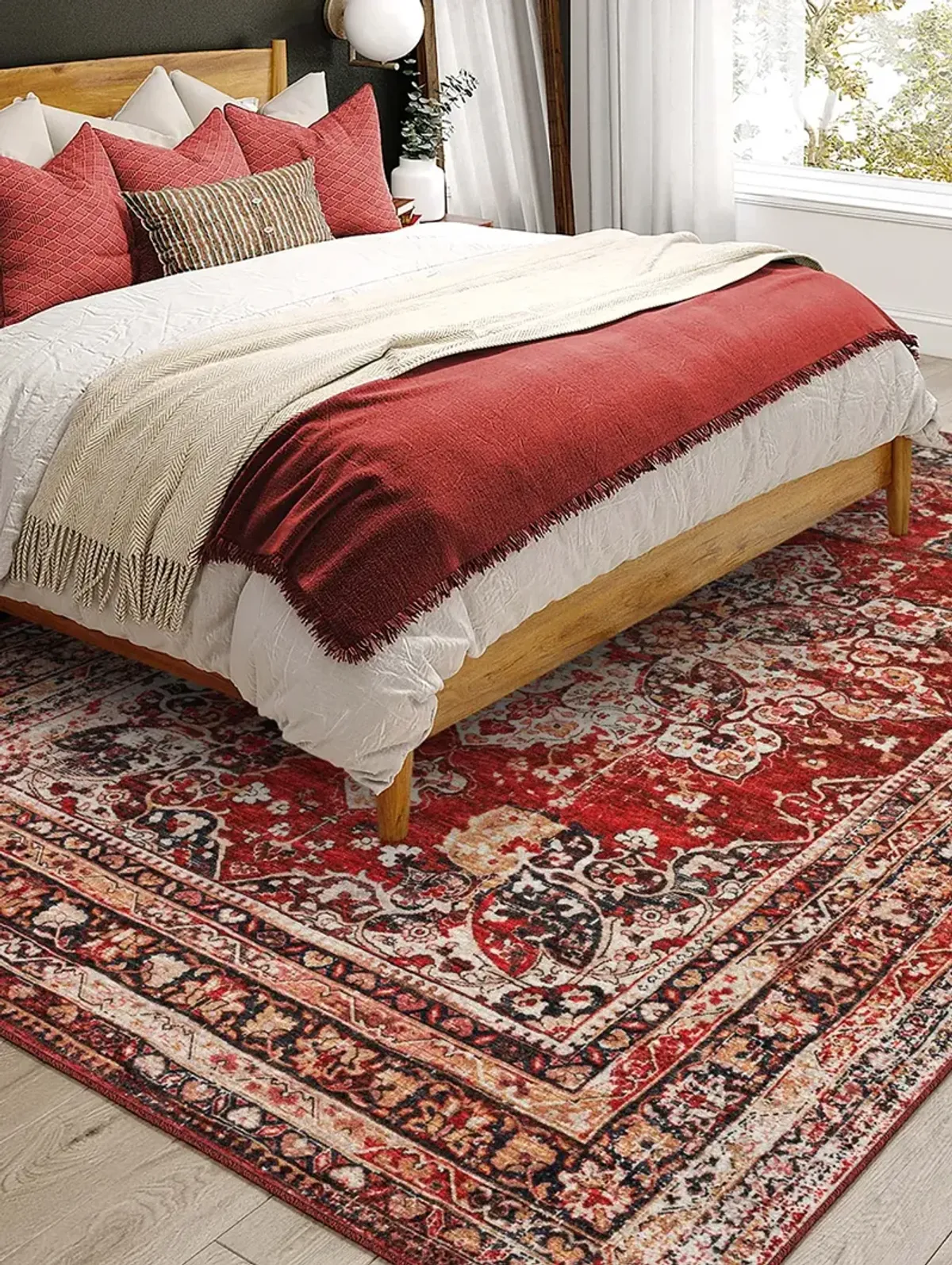 Jericho JC6 Garnet 5' x 7'6" Rug