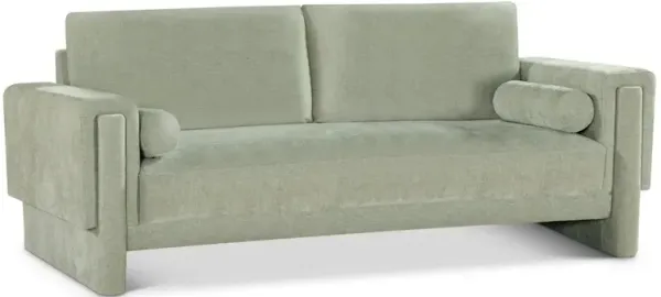 Meridian Furniture Madeline Mint Chenille Fabric Sofa