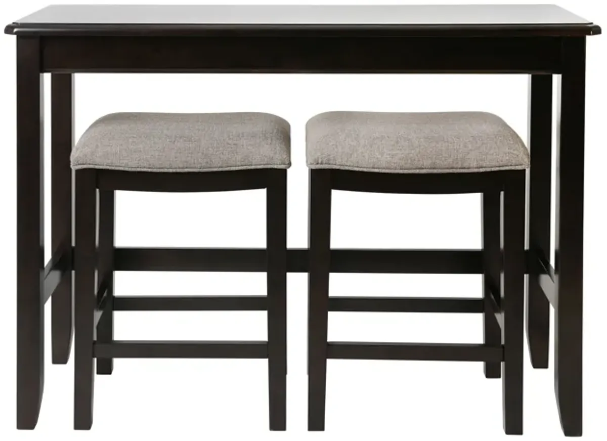 NewRidge Home Sofa Table With Two Stools