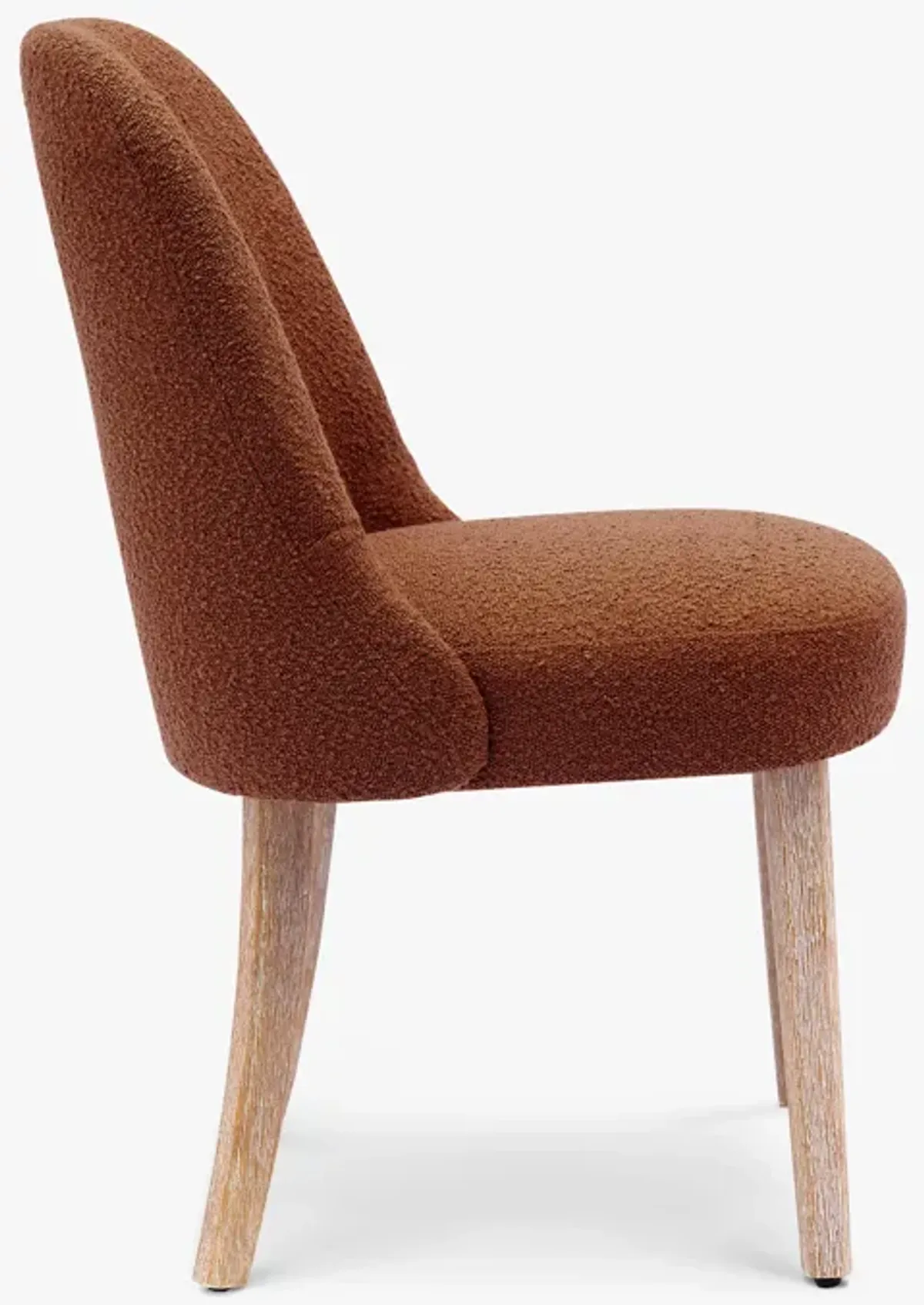 WestinTrends Genevieve Mid-Century Modern Upholstered Boucle Dining Chair