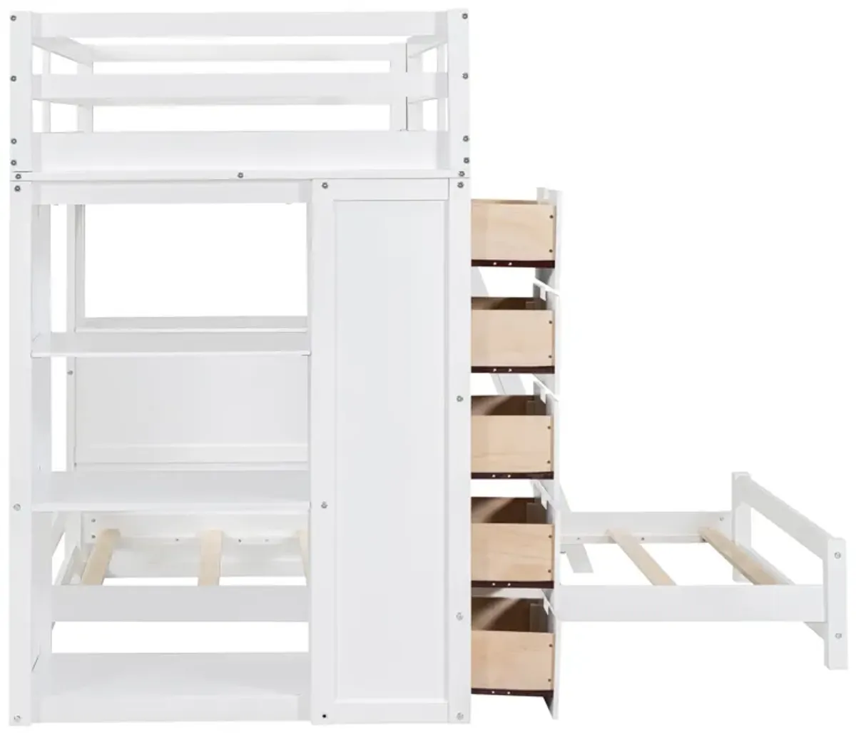 Merax Bunk Bed with LED Light