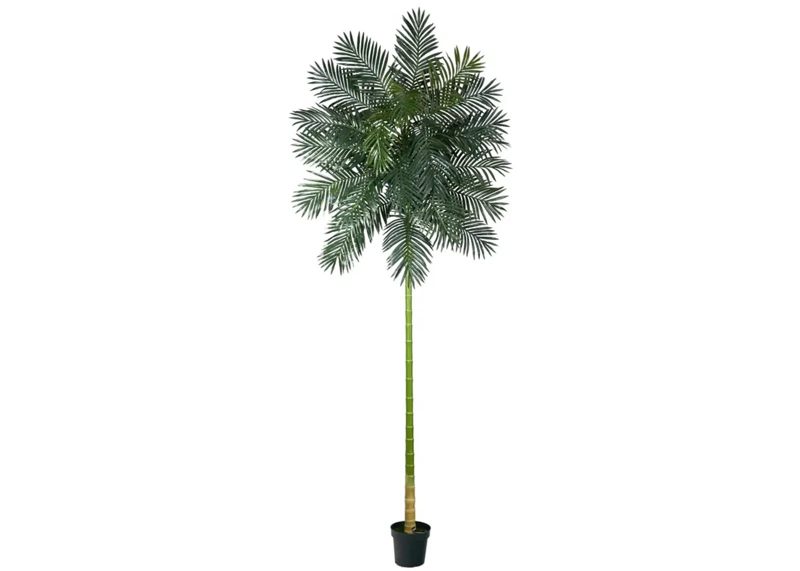 Hivvago 10 Feet Golden Cane Artificial Palm Tree