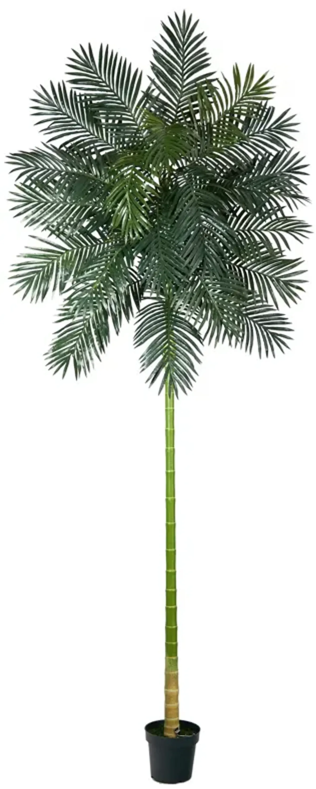 Hivvago 10 Feet Golden Cane Artificial Palm Tree