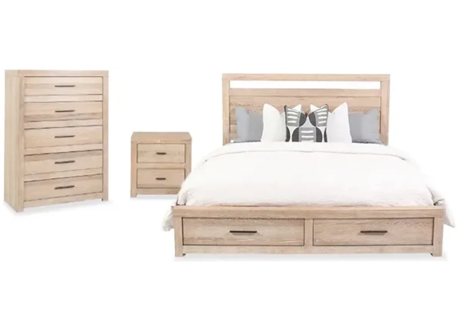 Modern Loft California King Khaki 3-Piece Bedroom Set