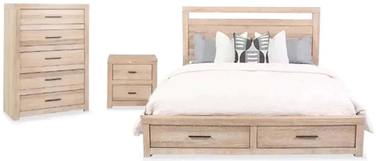 Modern Loft California King Khaki 3-Piece Bedroom Set