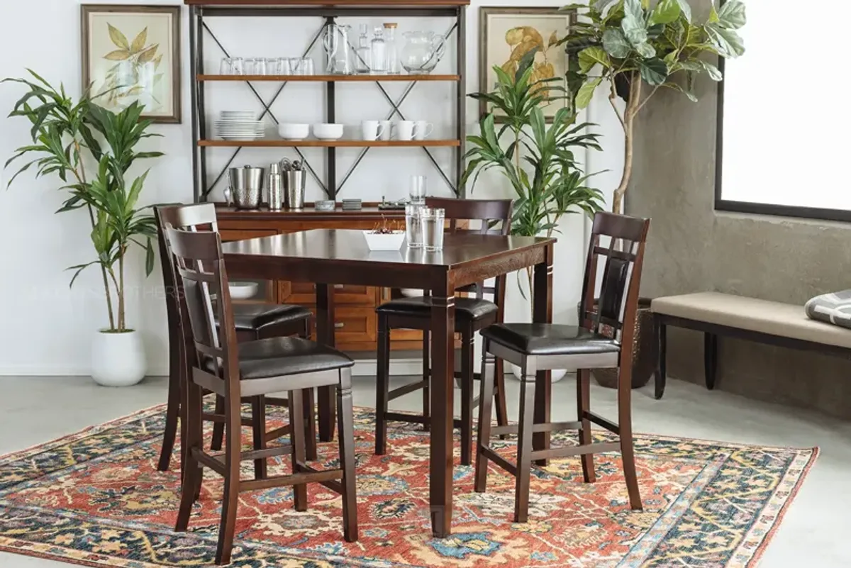 Bennox 5-Piece Counter Height Dining Set