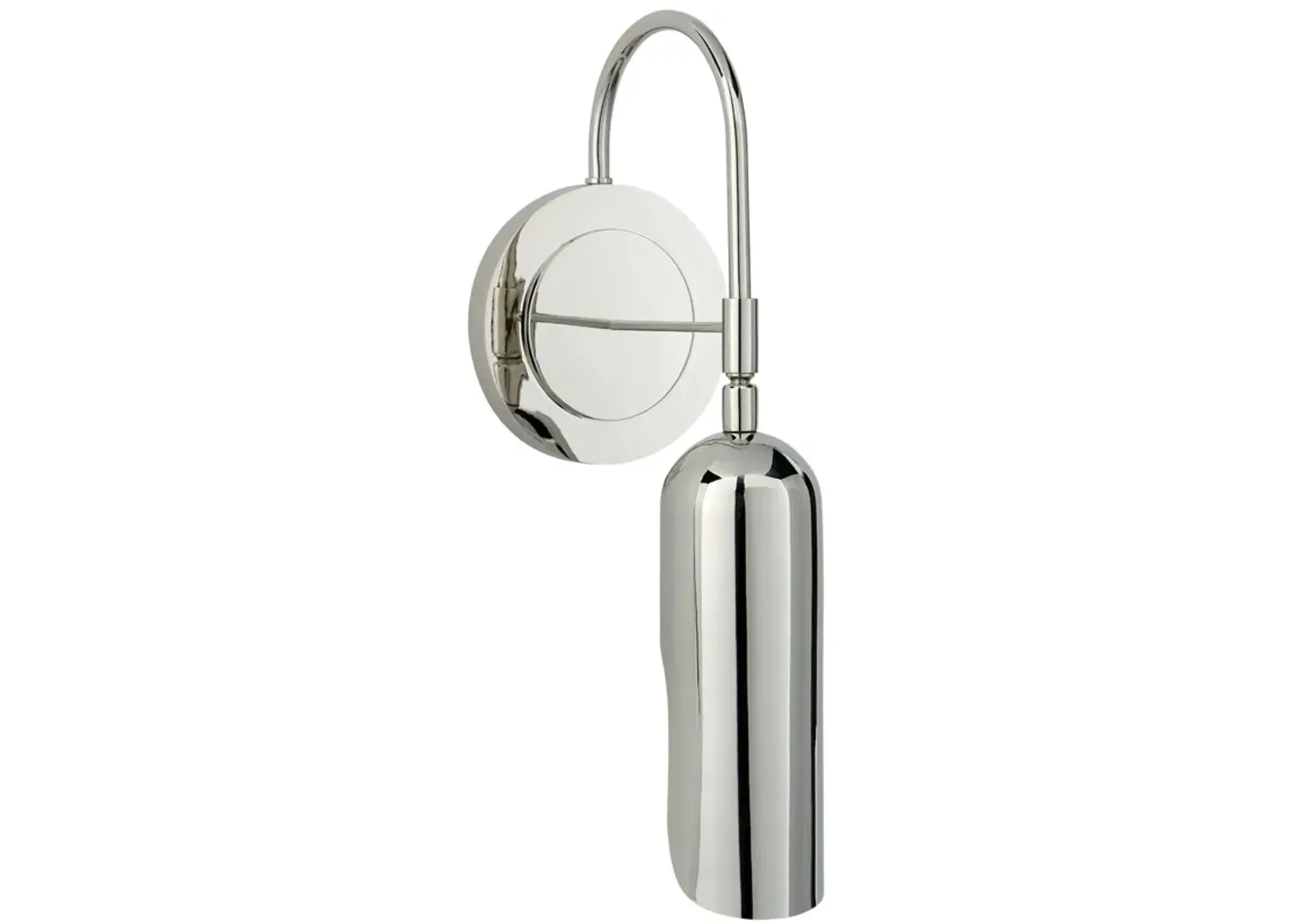 Lucien Functional Wall Light in Polished Nickel