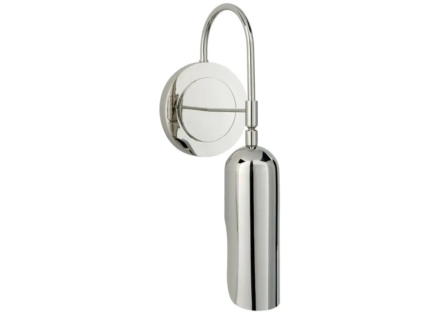 Lucien Functional Wall Light in Polished Nickel