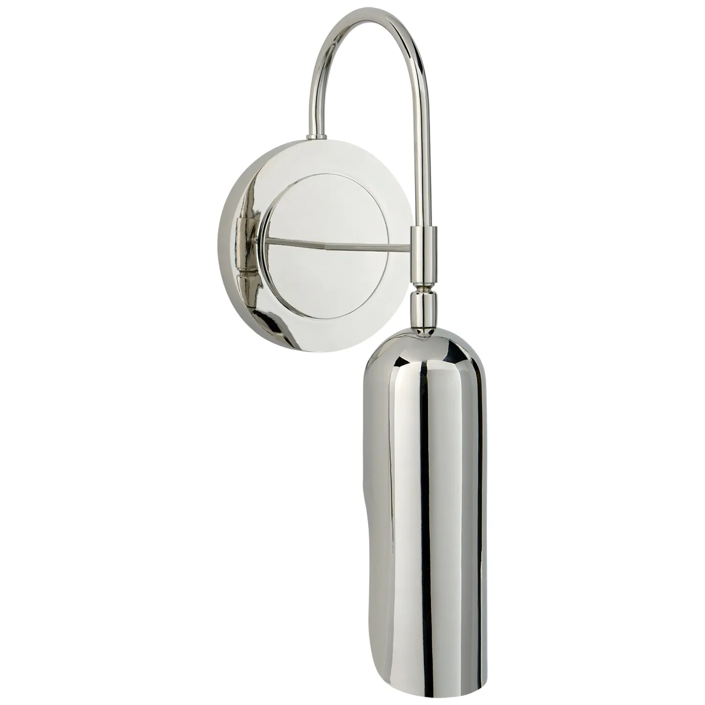 Lucien Functional Wall Light in Polished Nickel