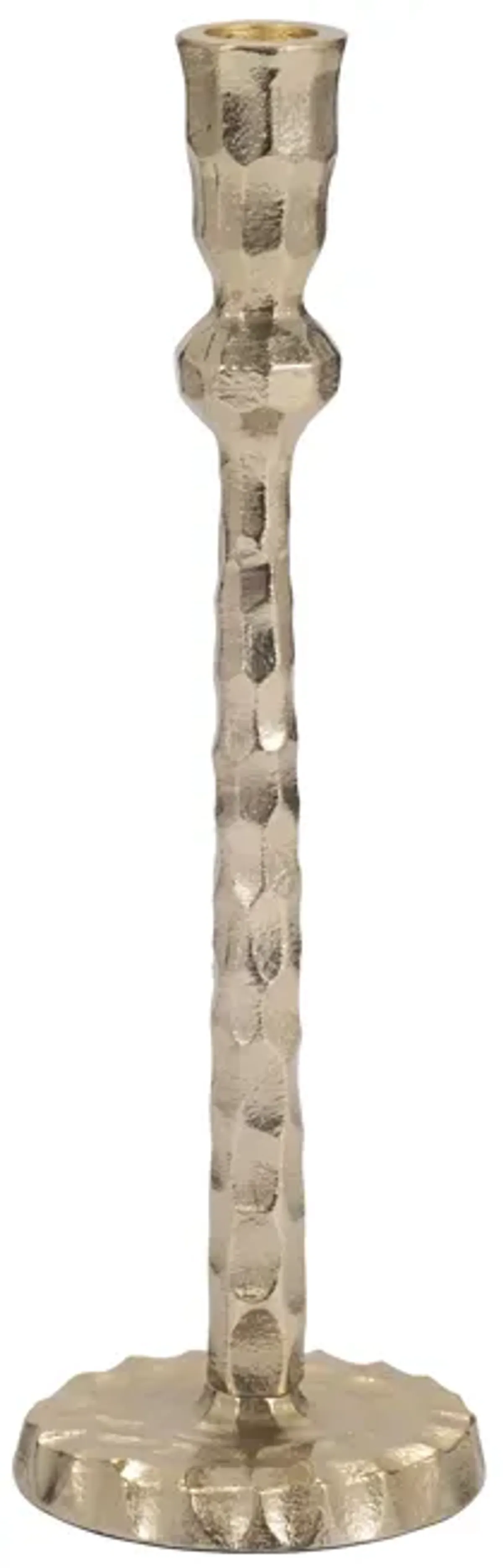 12" Hammered Taper Candleholder