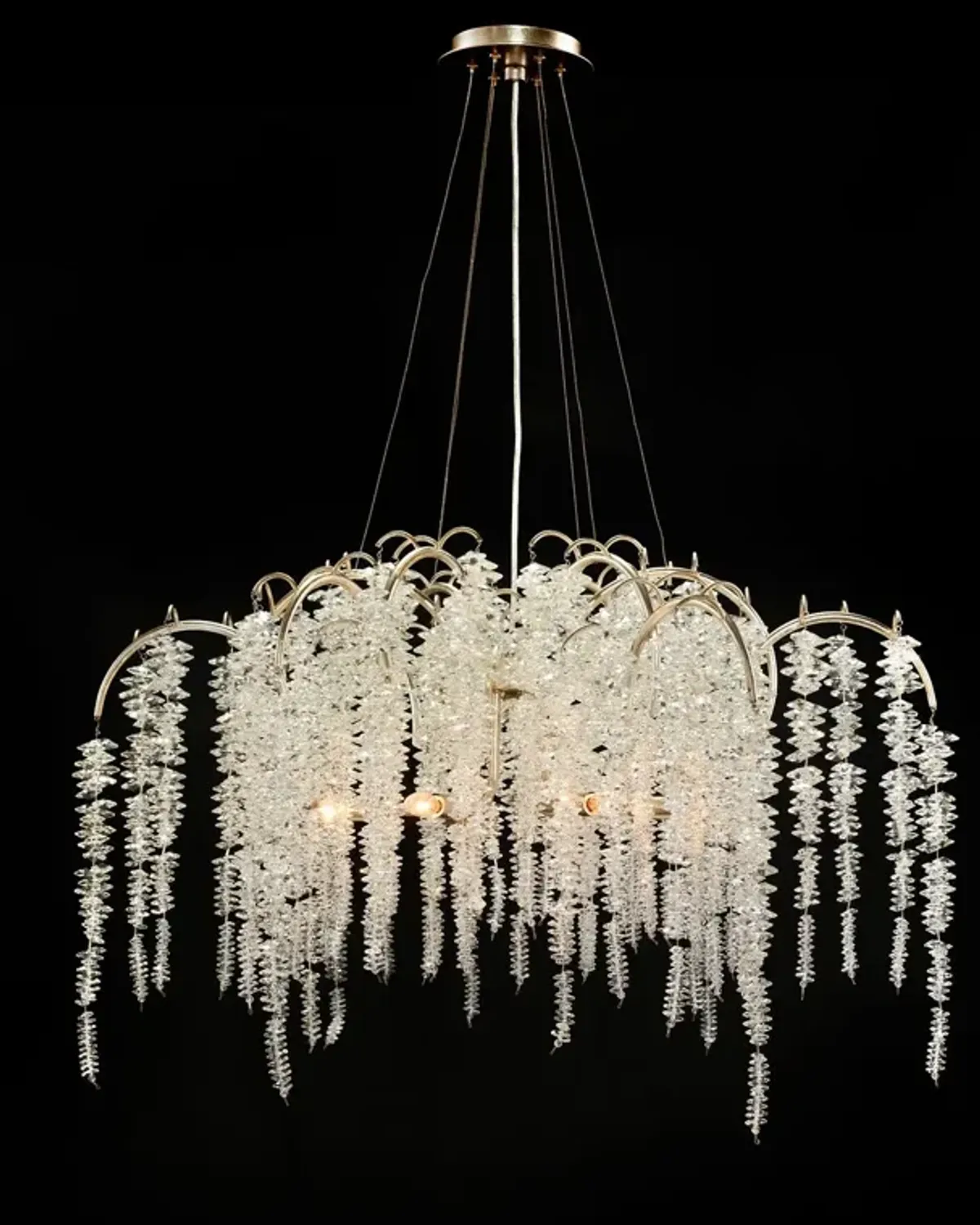 Cascading Crystal Six-Light Chandelier