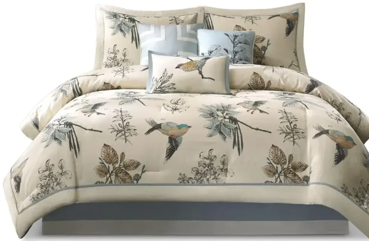 Belen Kox 7-Piece Cotton Twill Printed Comforter Set, Belen Kox