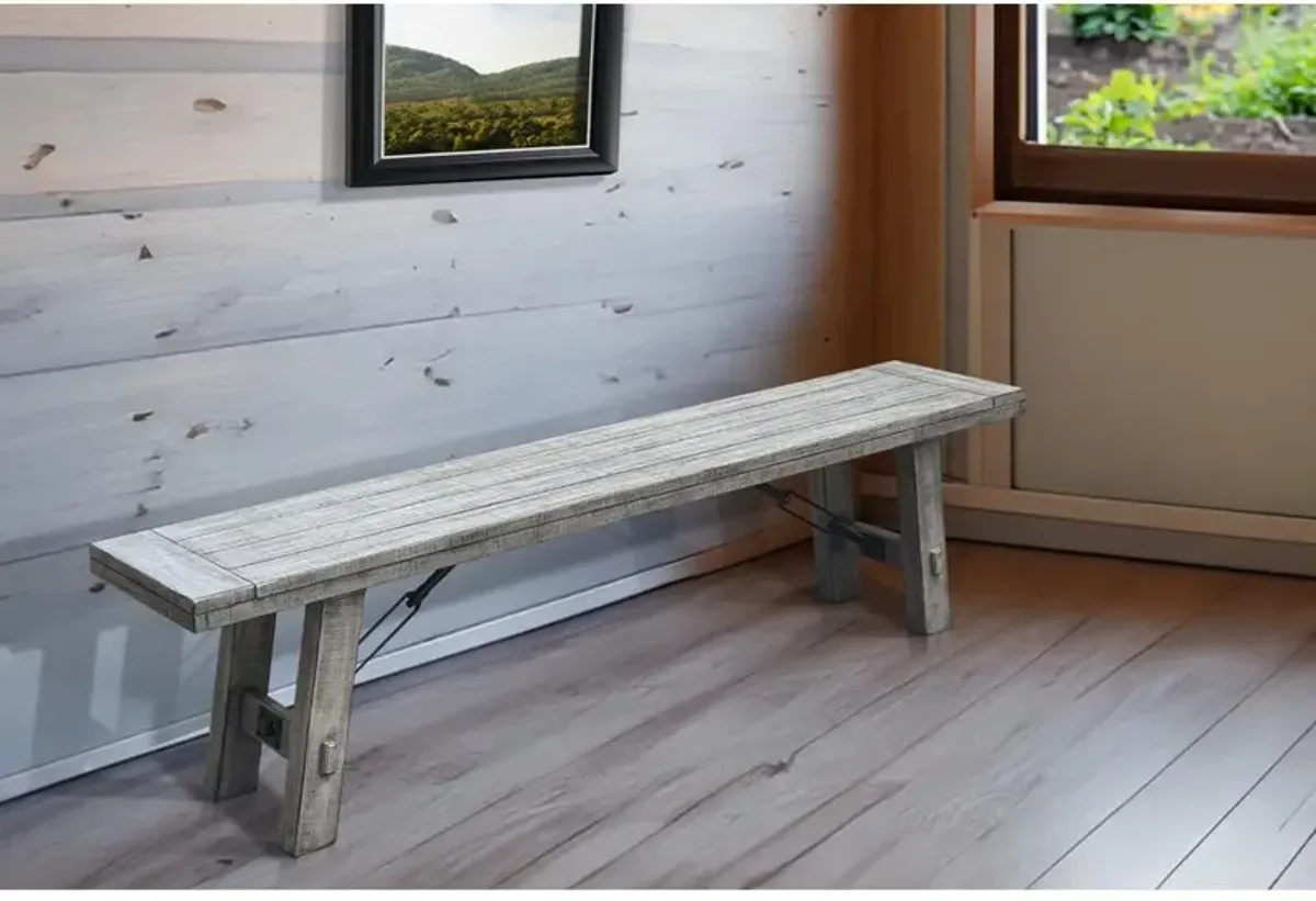 Sunny Designs Alpine Bench with Turnbuckle, Wood Seat