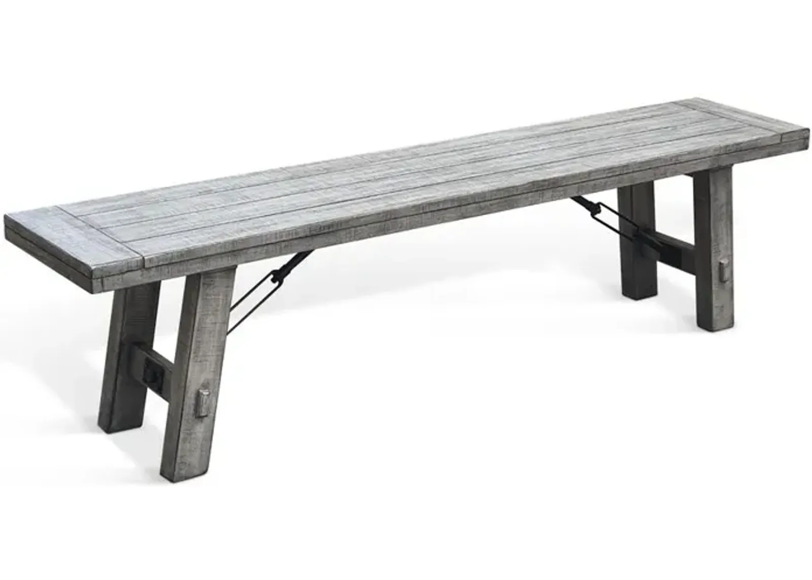 Sunny Designs Alpine Bench with Turnbuckle, Wood Seat