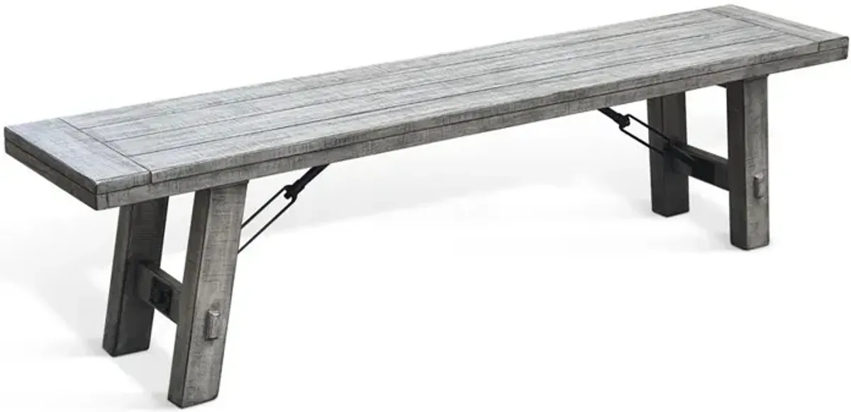 Sunny Designs Alpine Bench with Turnbuckle, Wood Seat