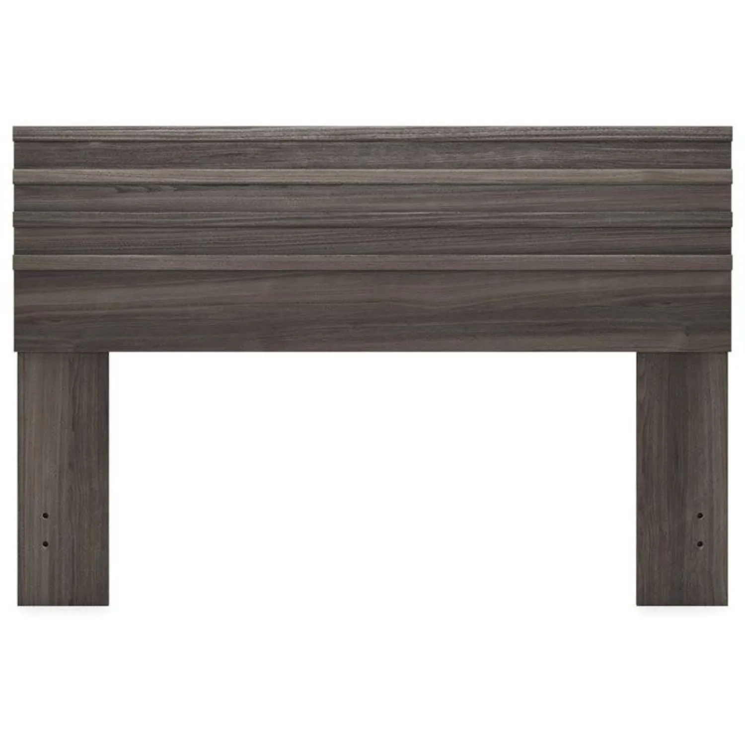 Hivvago Queen size Farmhouse Headboard in Rustic Grey Wood Finish