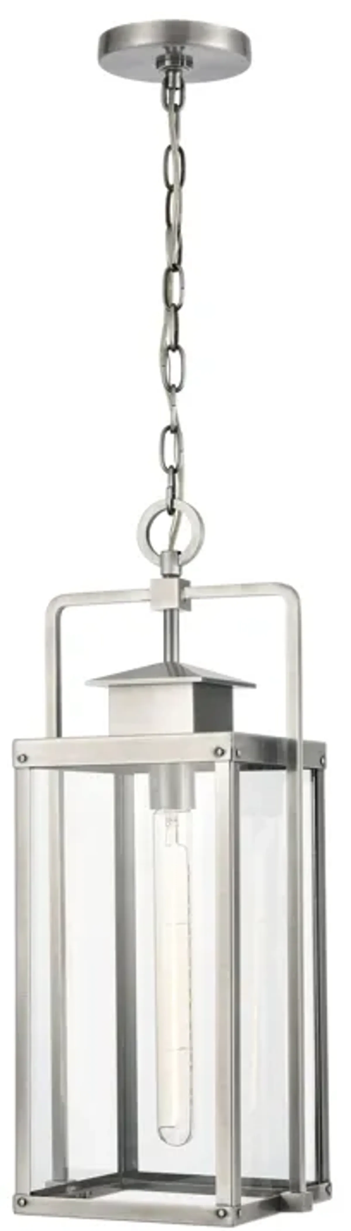 Crested Butte 9'' Wide 1-Light Silver Outdoor Pendant