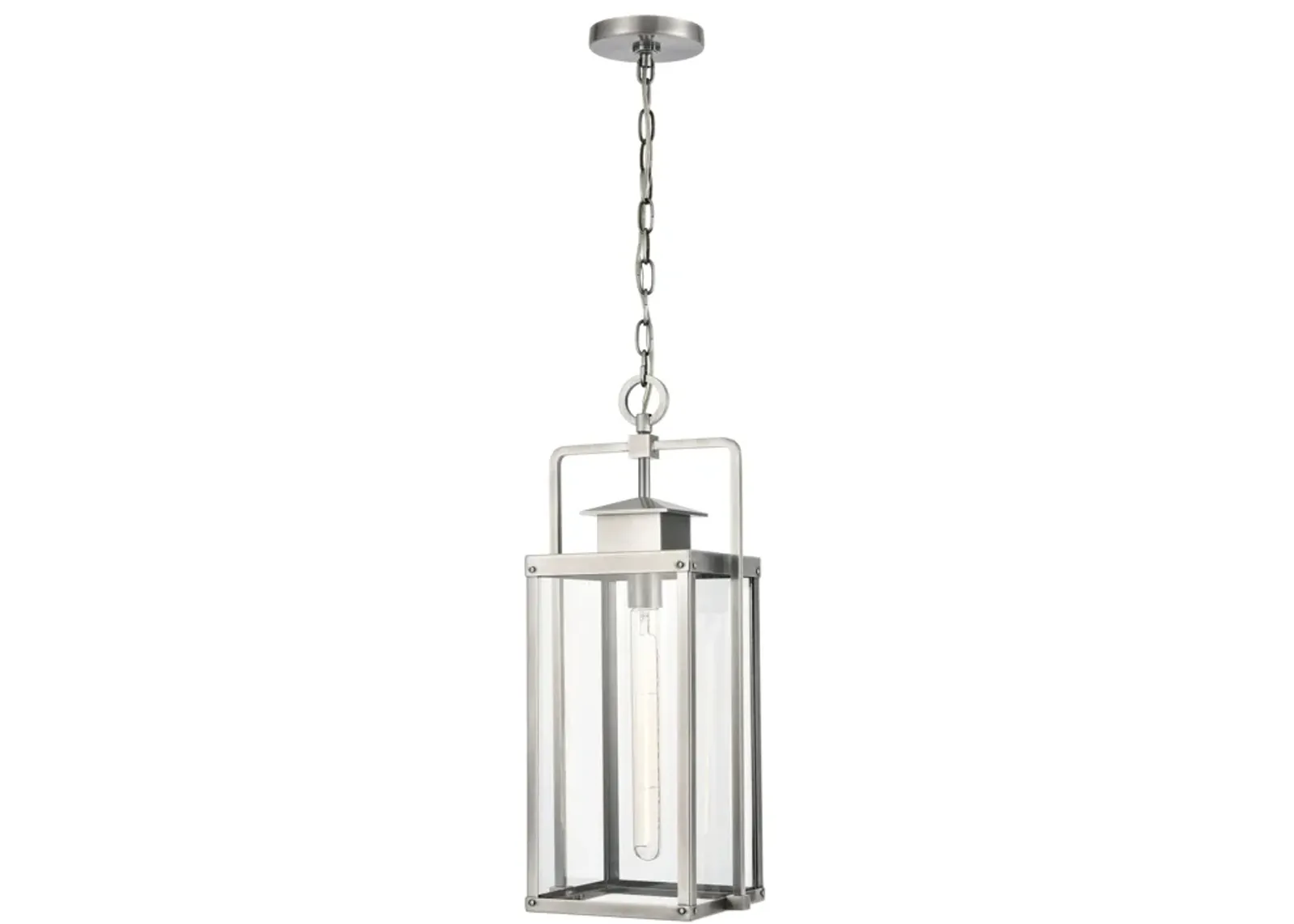 Crested Butte 9'' Wide 1-Light Silver Outdoor Pendant