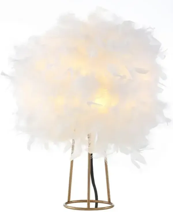 Stork Feather Metal LED Table Lamp