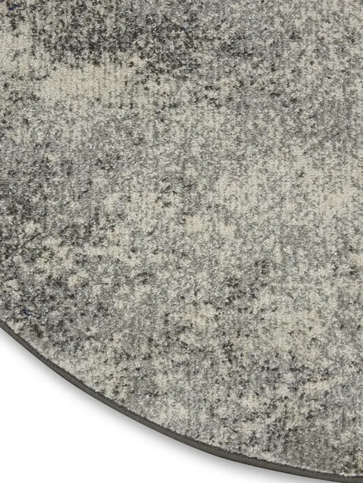 Passion PSN10 Charcoal/Ivory 4' x Round Rug
