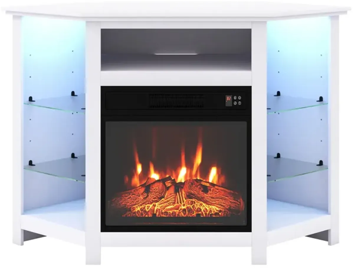 Modern TV Stand with LED Lights – Entertainment Center for Living Room Storage