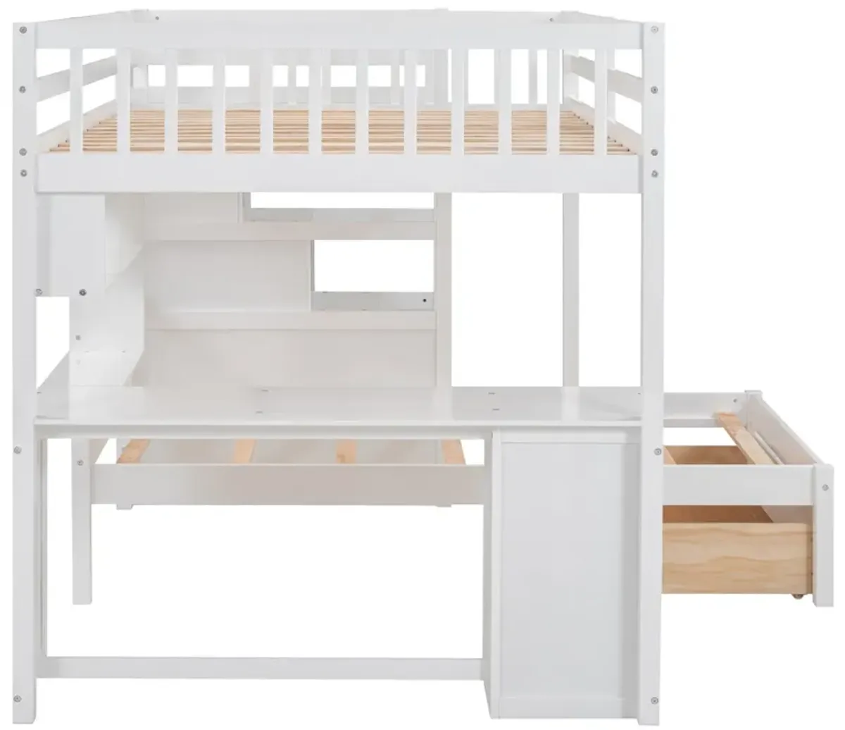 Merax Bunk Bed with Storage Staircase