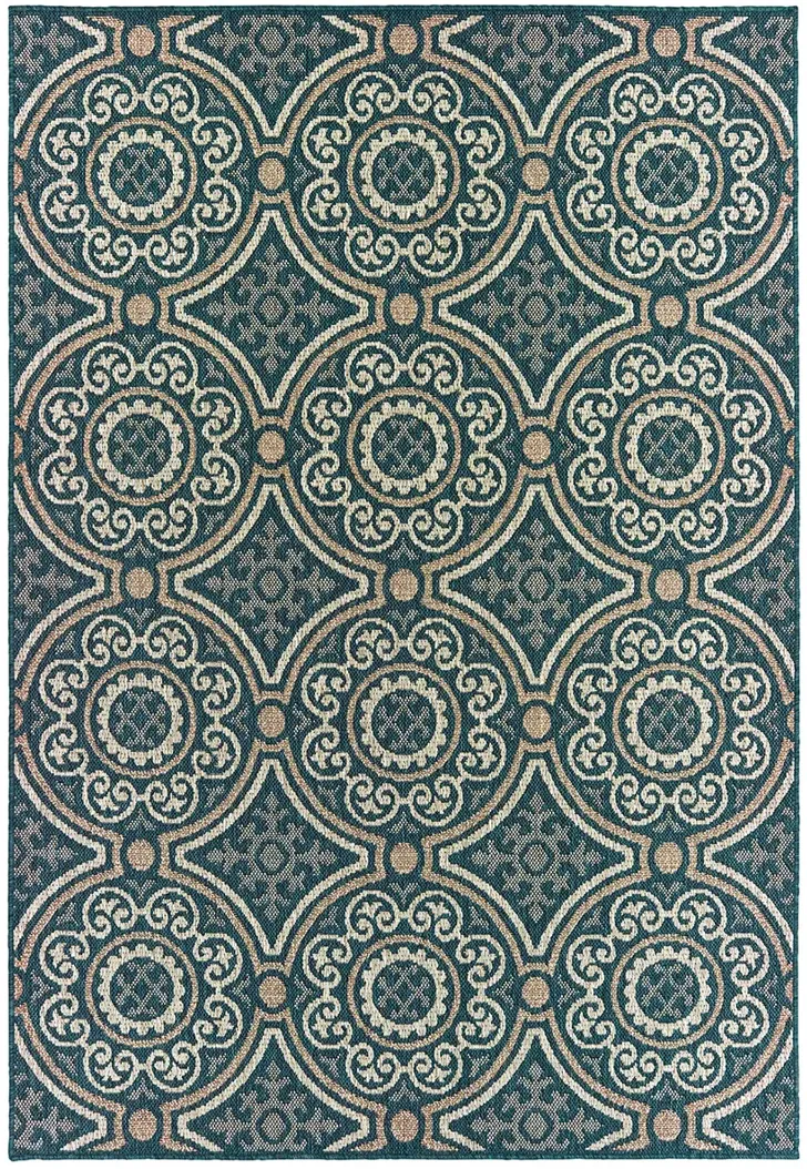 Latitude 6'7" x 9'2" Blue Rug