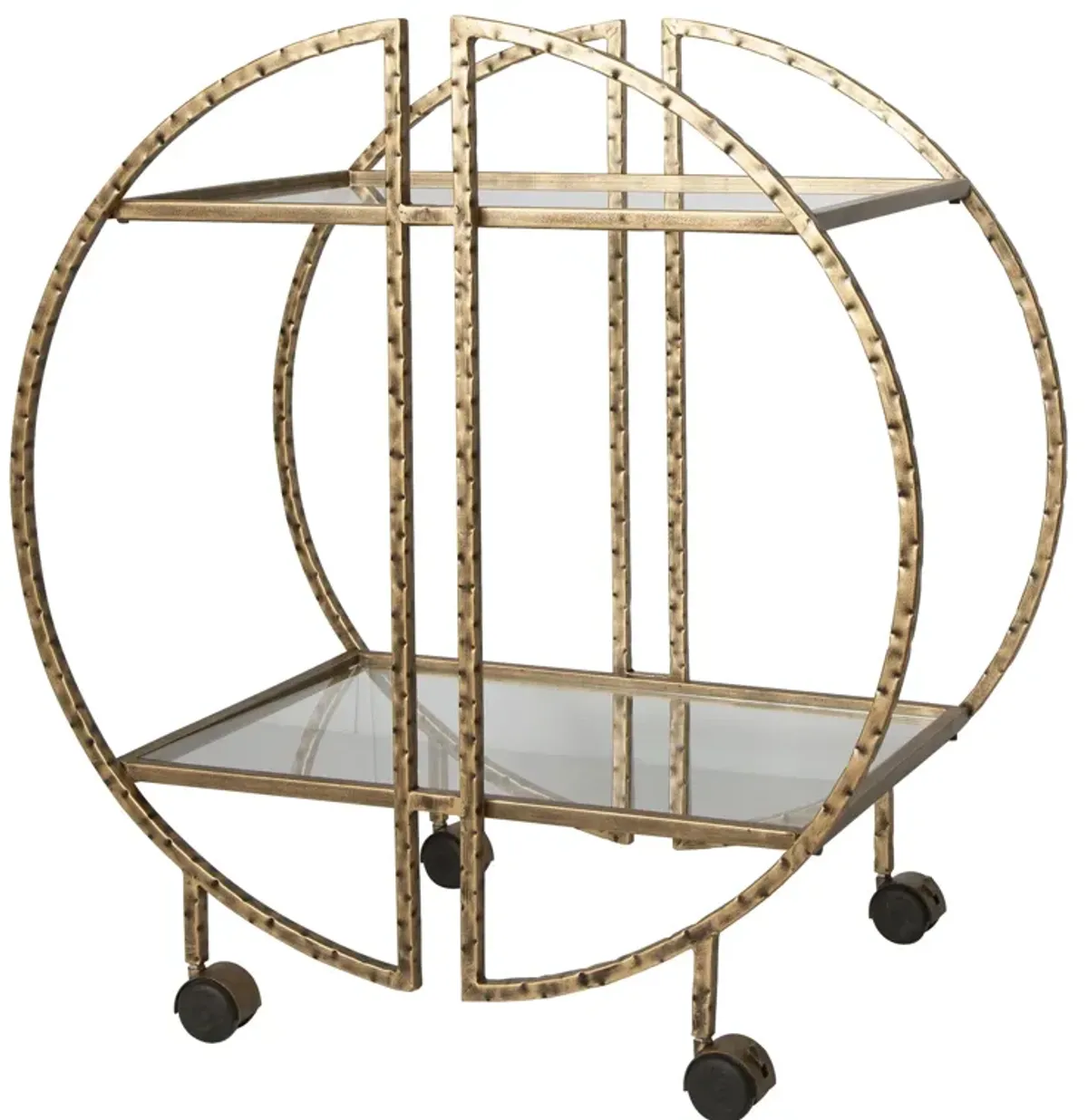 Uttermost Zelina Gold Bar Cart