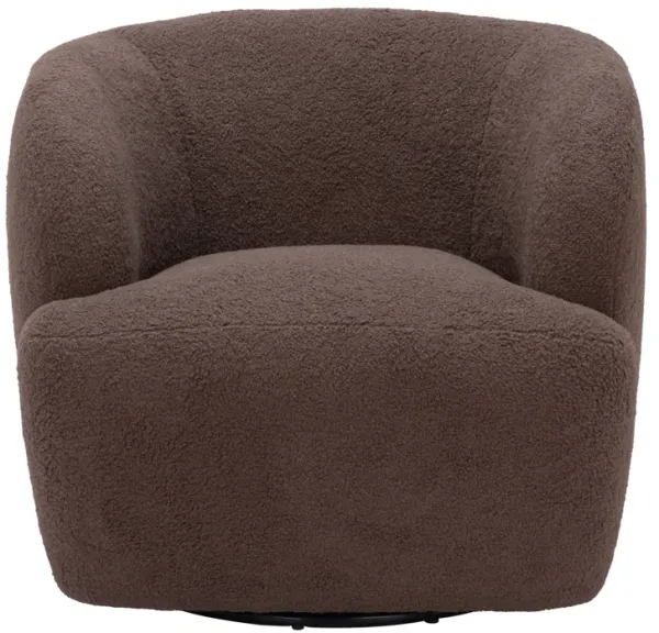 Govan Swivel Chair Brown