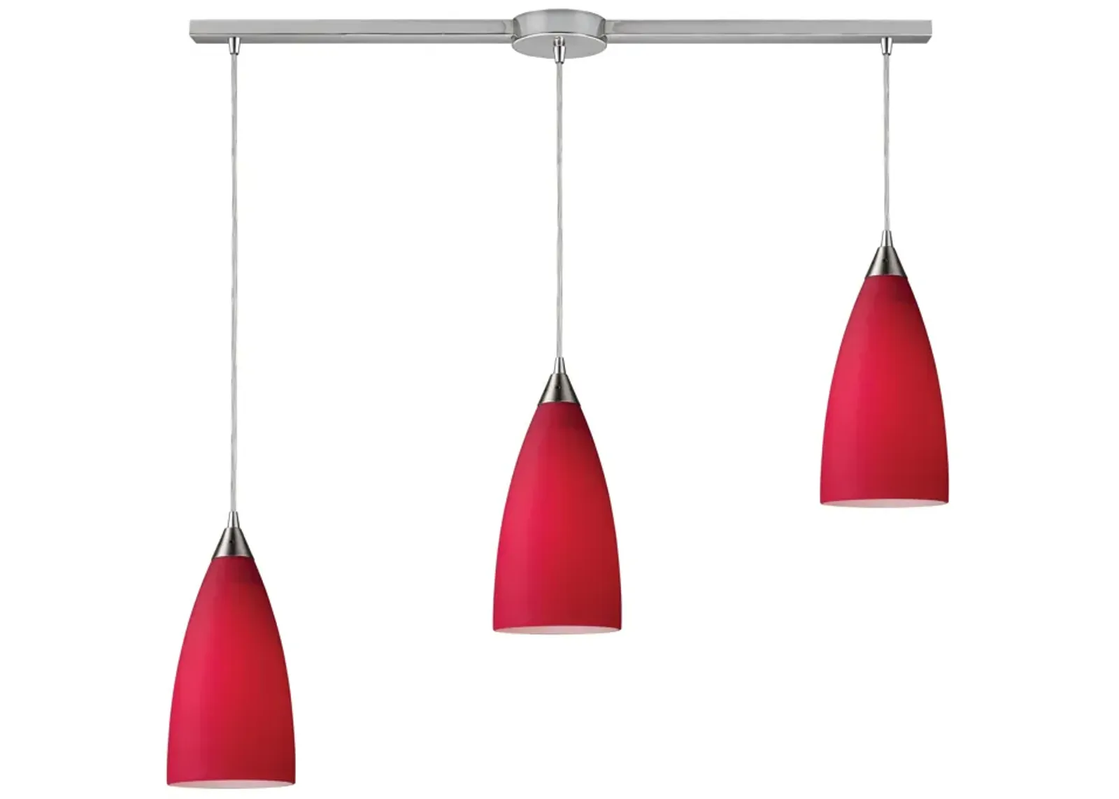 Vesta Linear Slim Red Pendant