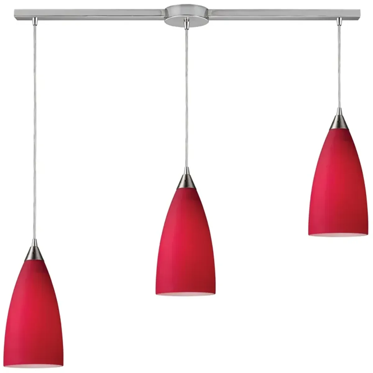 Vesta Linear Slim Red Pendant