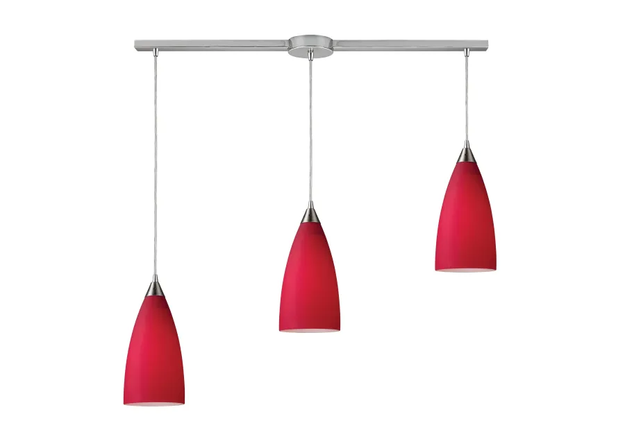 Vesta Linear Slim Red Pendant