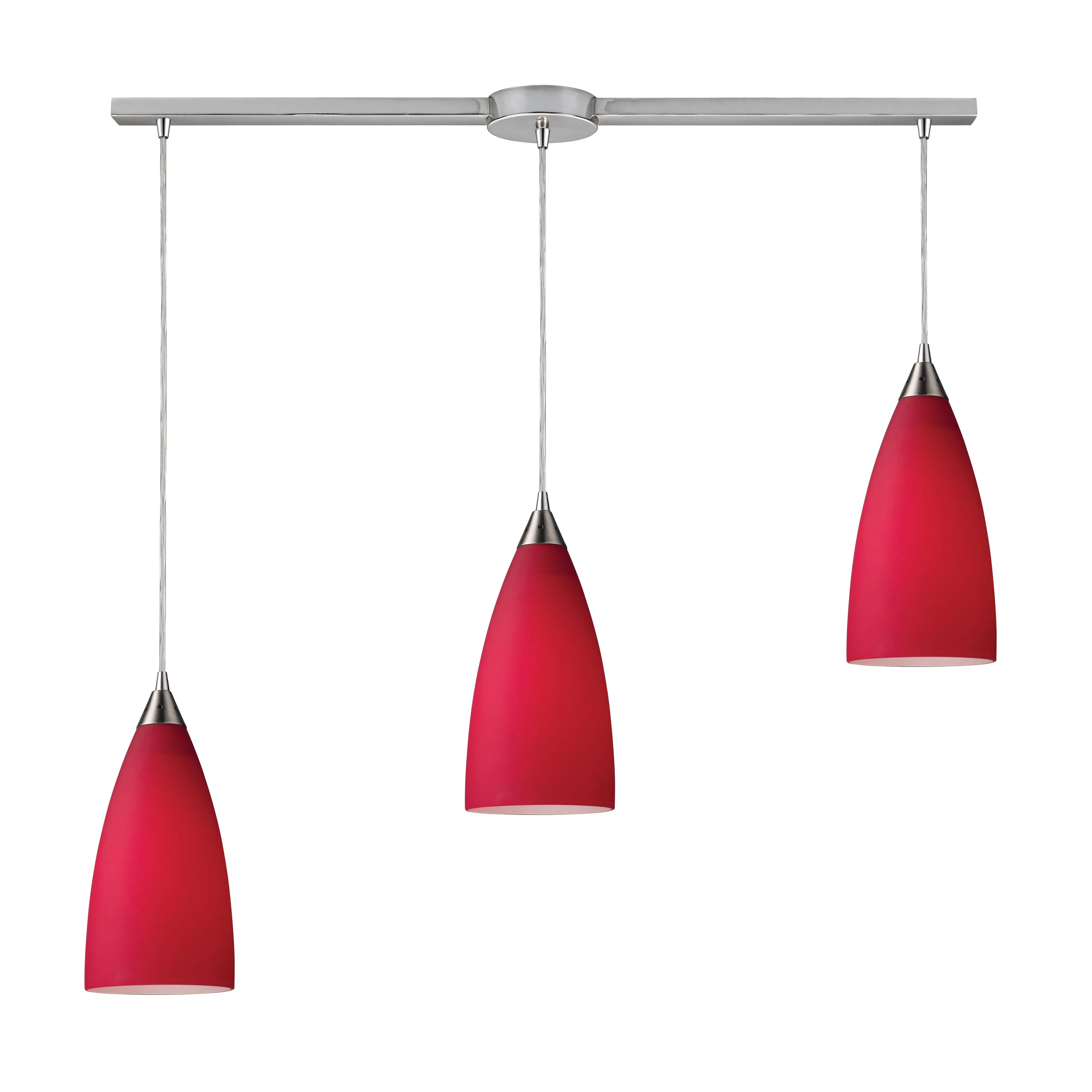 Vesta Linear Slim Red Pendant