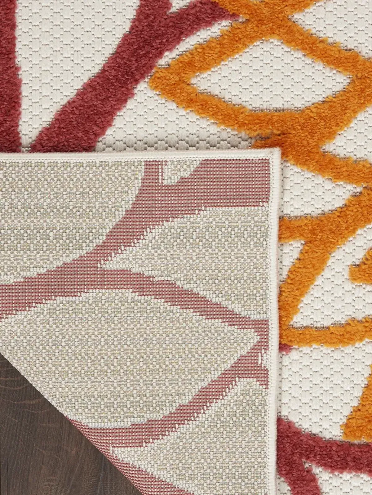 Aloha ALH05 Red/Multicolor 5'3" x 7'5" Rug