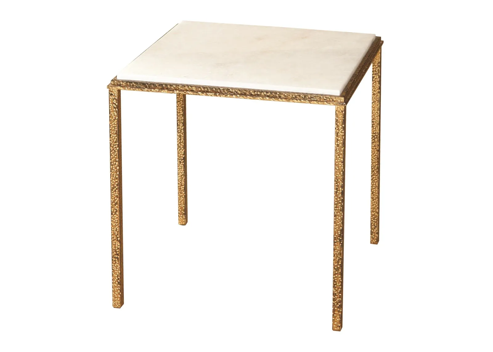 Hammered Gold Square Table