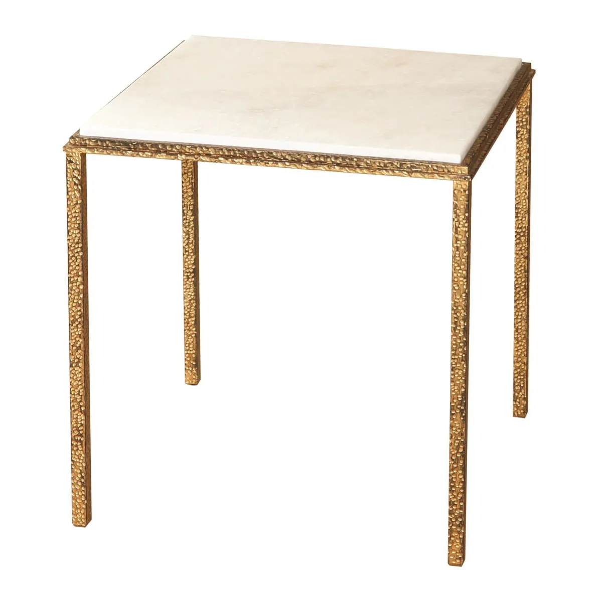 Hammered Gold Square Table