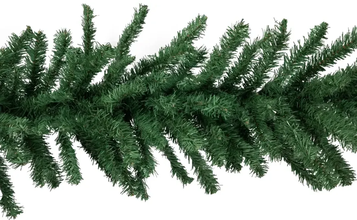 9' x 20" Green Artificial Pine Christmas Garland  Unlit