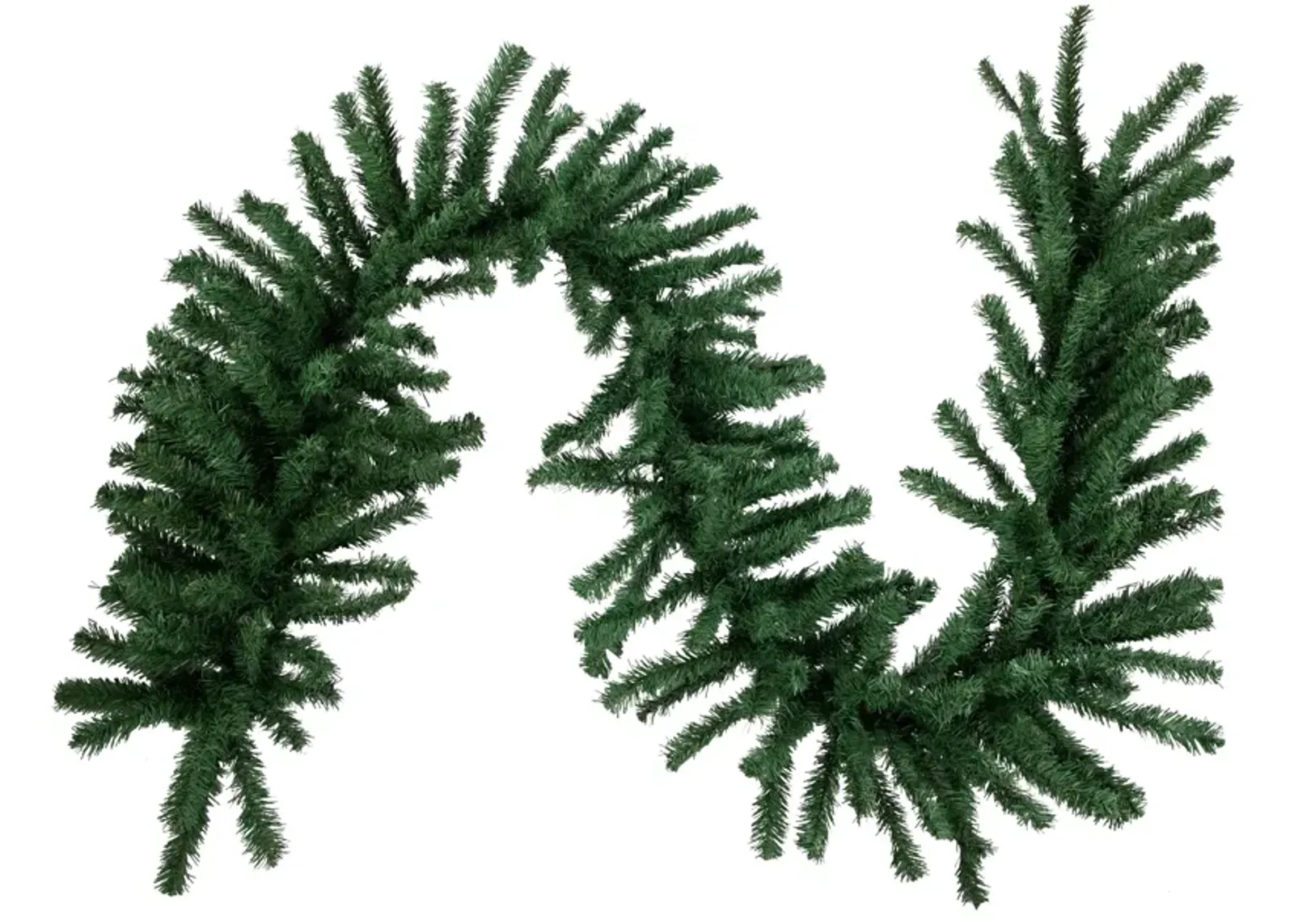 9' x 20" Green Artificial Pine Christmas Garland  Unlit