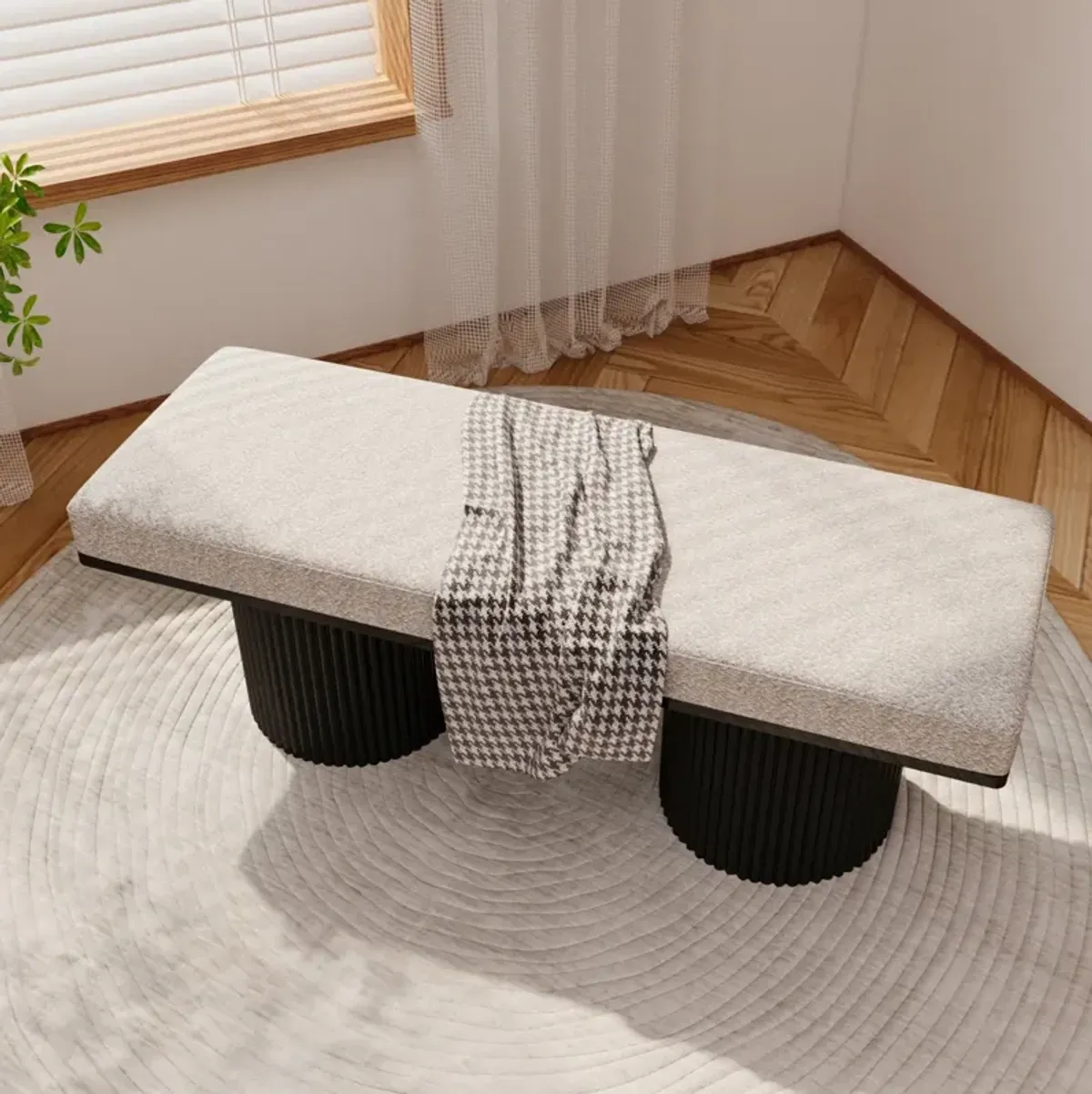 Elegant and Versatile Storage Bench with Modern Style