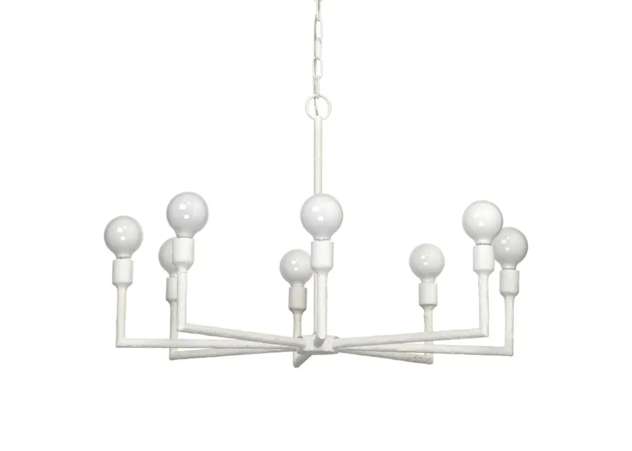 Park 8-Light Gesso Chandelier